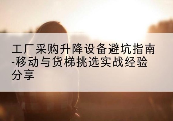 桦南移动式升降机怎么选-工厂采购升降设备避坑指南-移动与货梯挑选实战经验分享